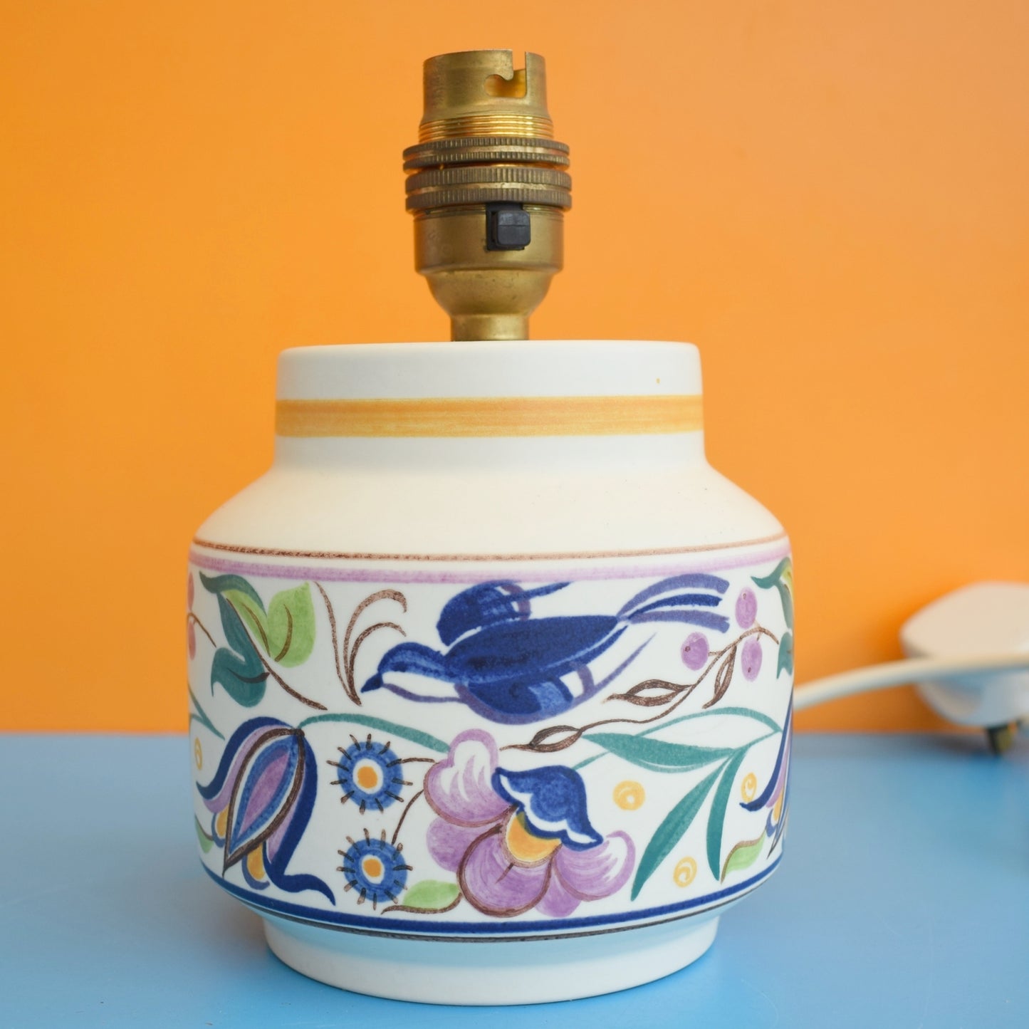 Vintage 1960s Poole Pottery Lamp