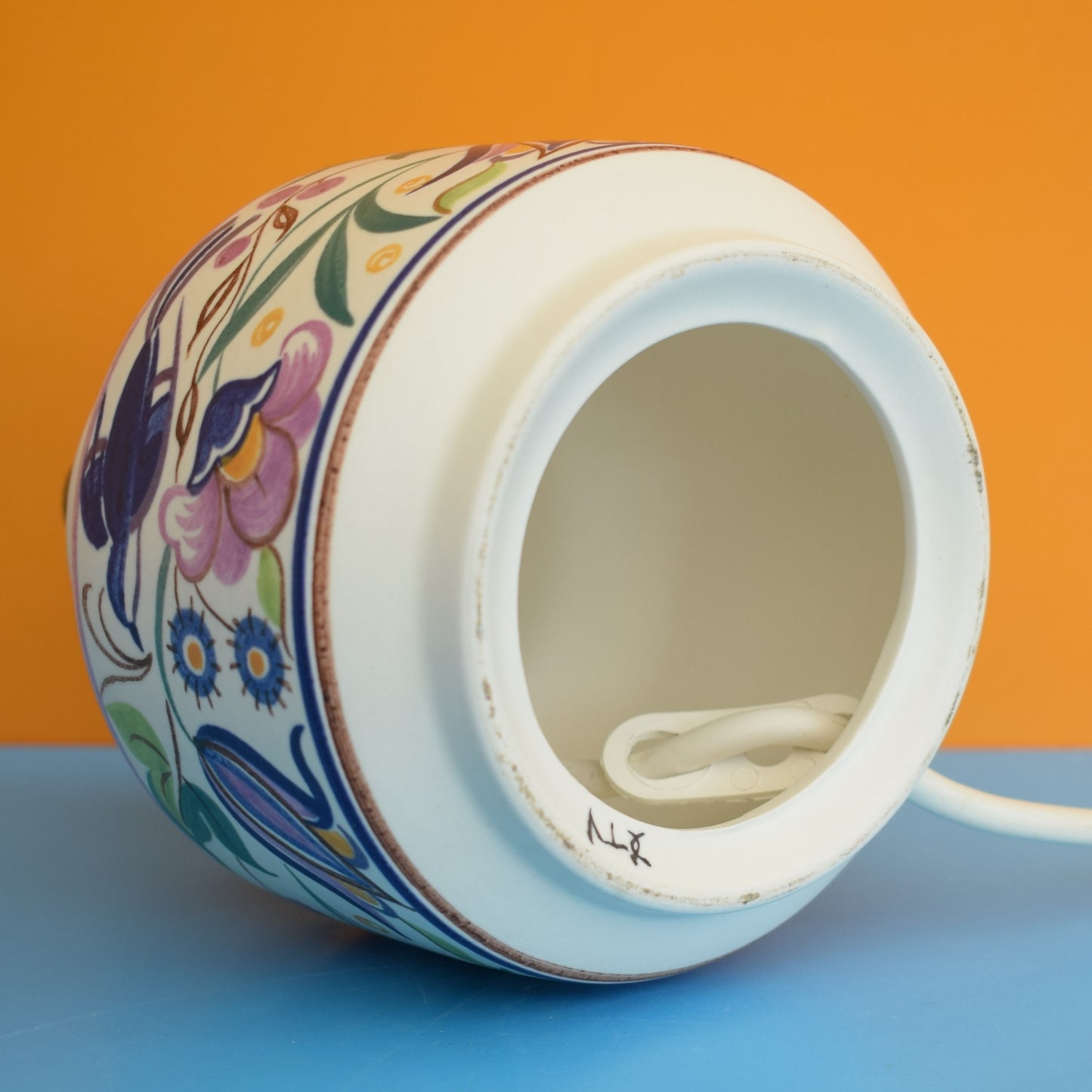 Vintage 1960s Poole Pottery Lamp