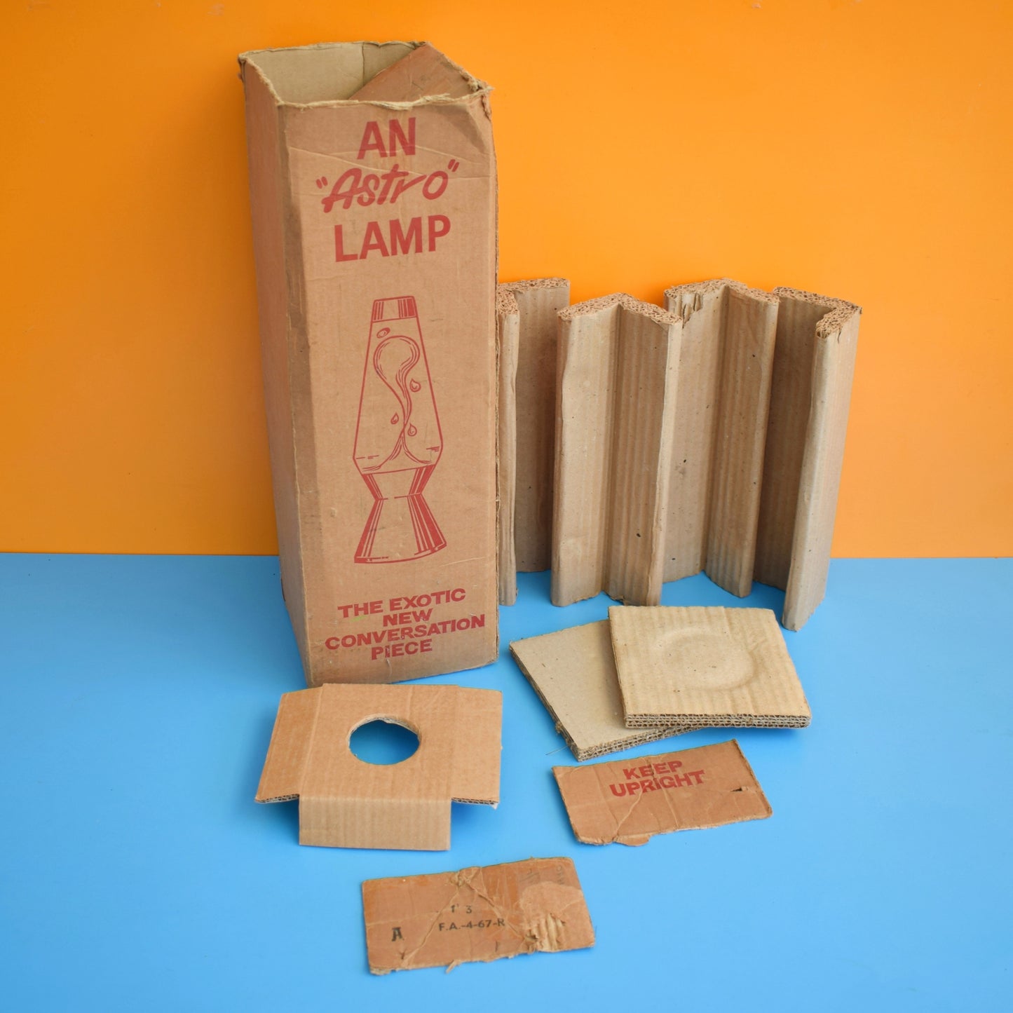 Vintage 1960s Rare Crestworth Astro Lava Lamp - Box Only MK2 by Vintage