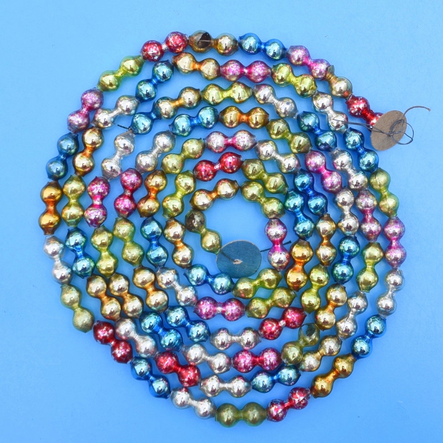 Vintage 1950s Mercury Glass Bead Garlands - Christmas