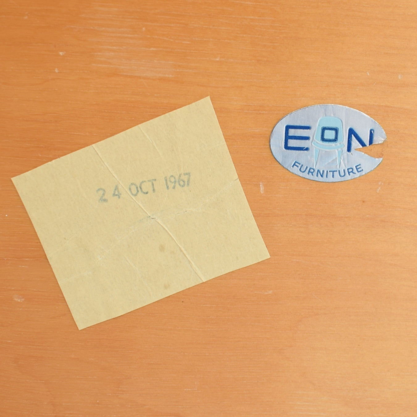 Vintage 1960s Oval Footstool - Elliots Of Newbury - French Fabric