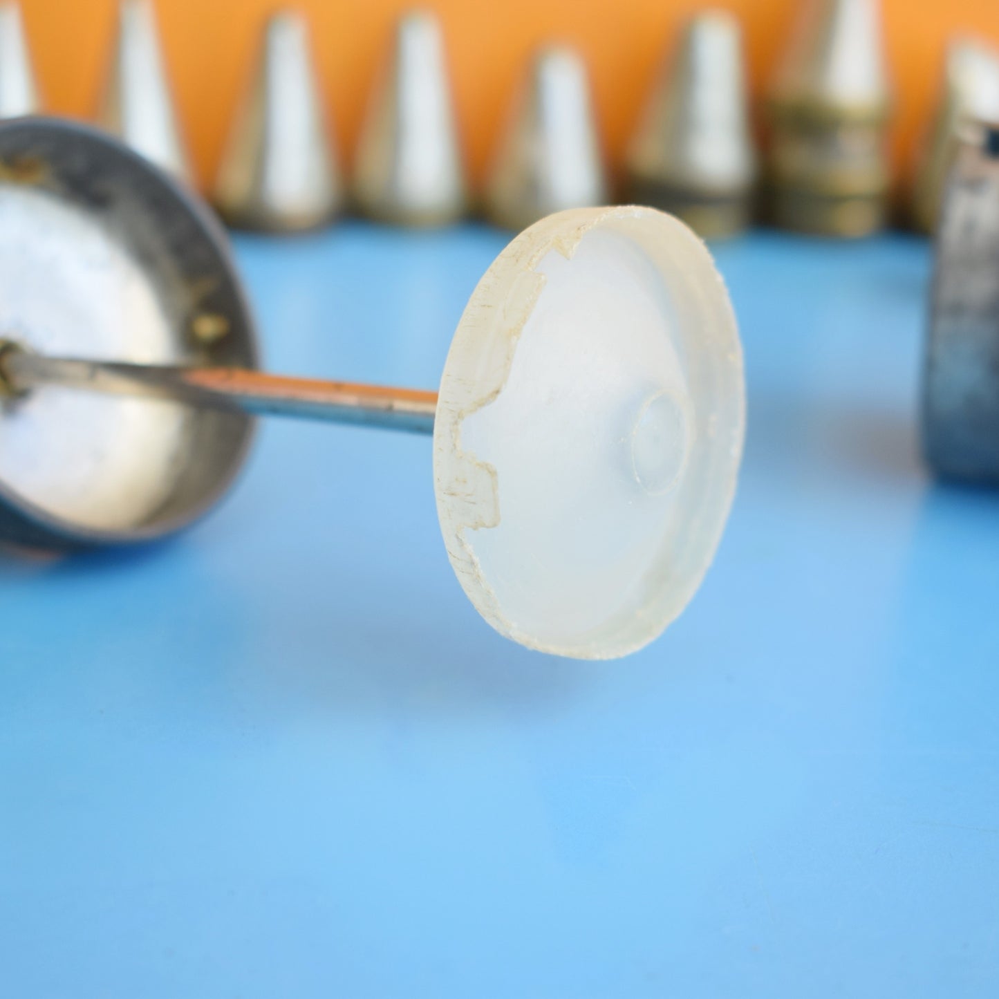 Vintage 1950s Metal Icing Syringe / Nozzles - Tala