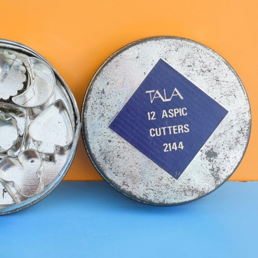 Vintage 1950s Metal Aspic Cutters x12 - Tala