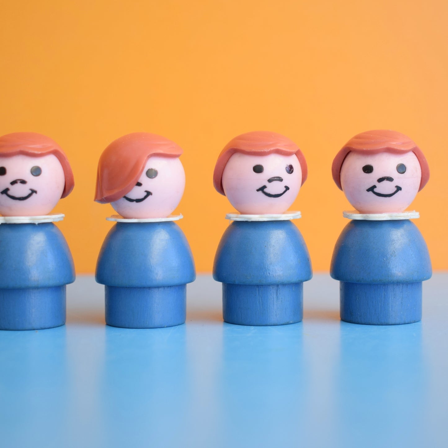 Vintage 1970s Fisher Price Figures - Whoopsies - Factory Misprints - Rare