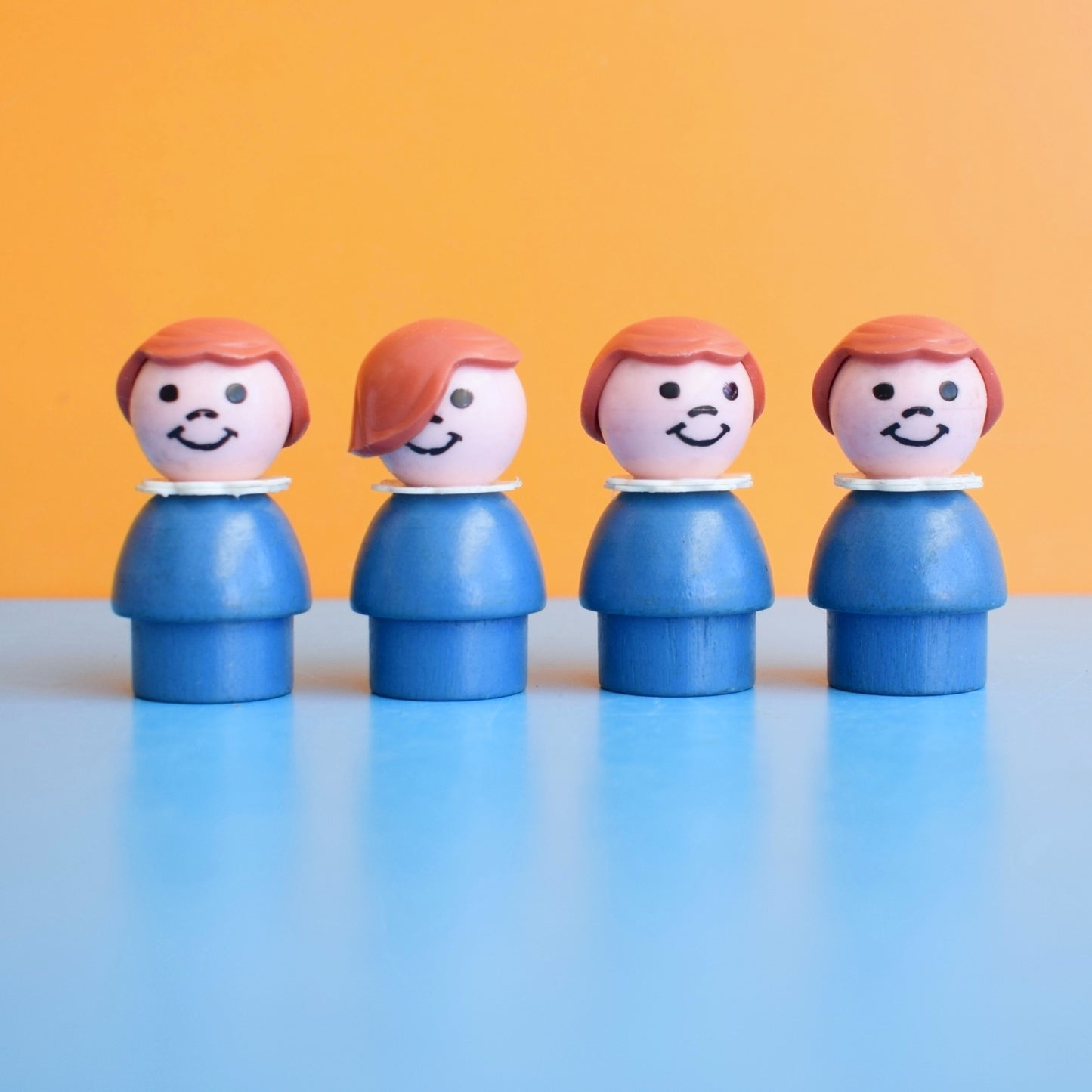 Vintage 1970s Fisher Price Figures - Whoopsies - Factory Misprints - Rare