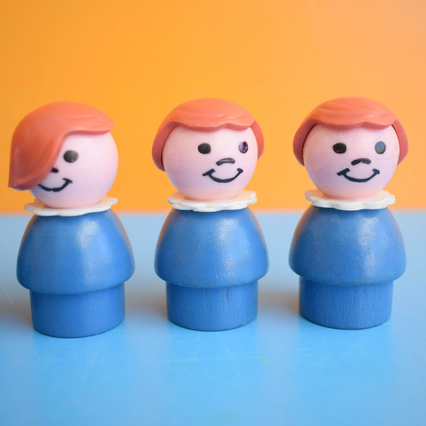 Vintage 1970s Fisher Price Figures - Whoopsies - Factory Misprints - Rare