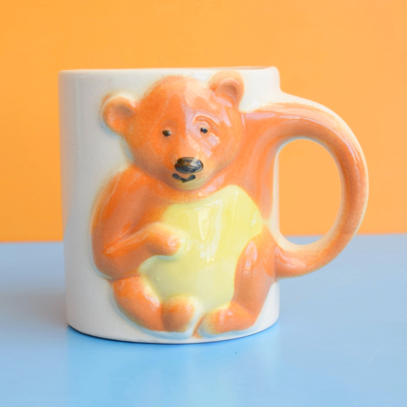 Vintage 1980s Cute Kids Mug - Bear