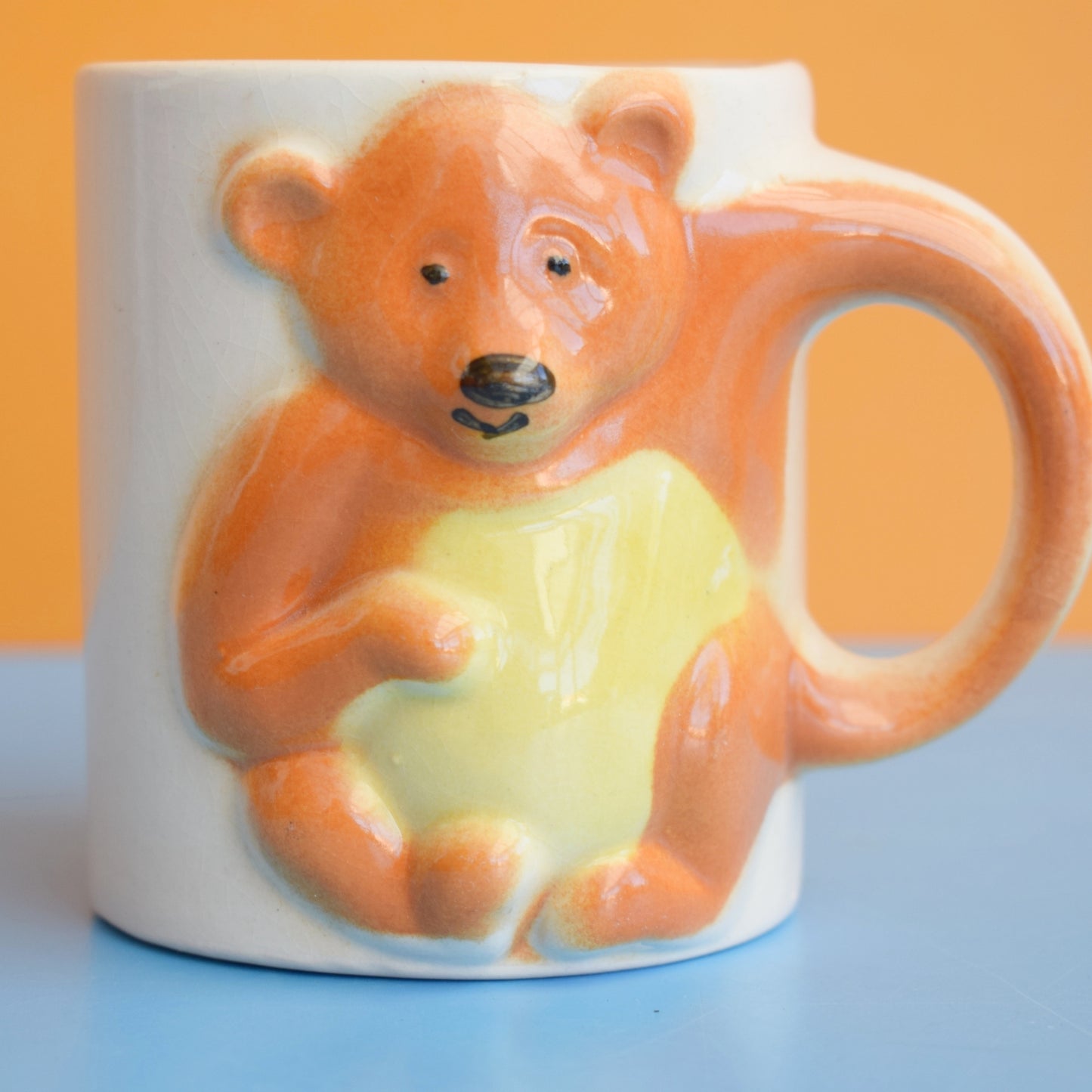 Vintage 1980s Cute Kids Mug - Bear