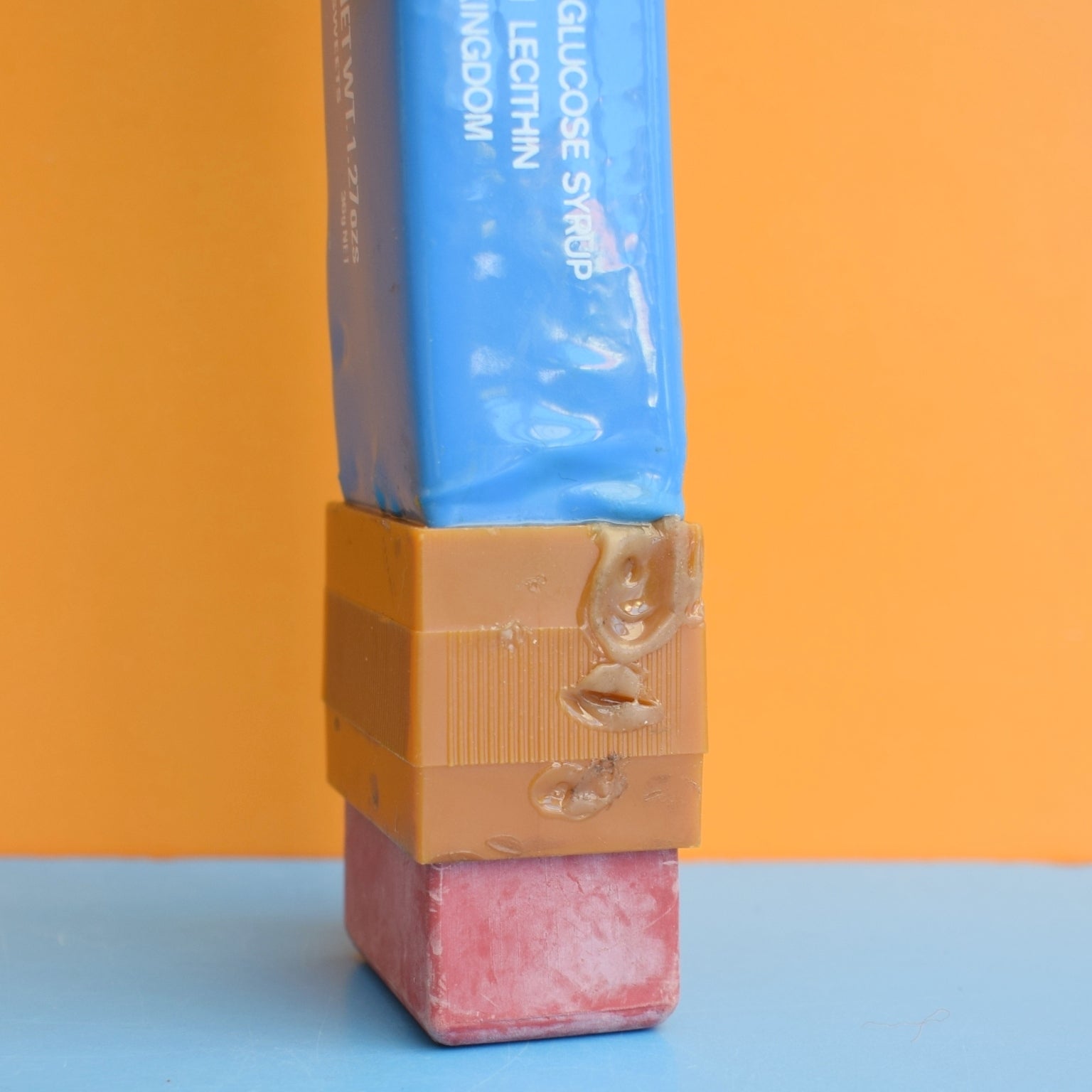 Vintage 1970s Vinyl Pencil Shaped Pencil Case - Foxes Mint Advertising by Pineapple Retro
