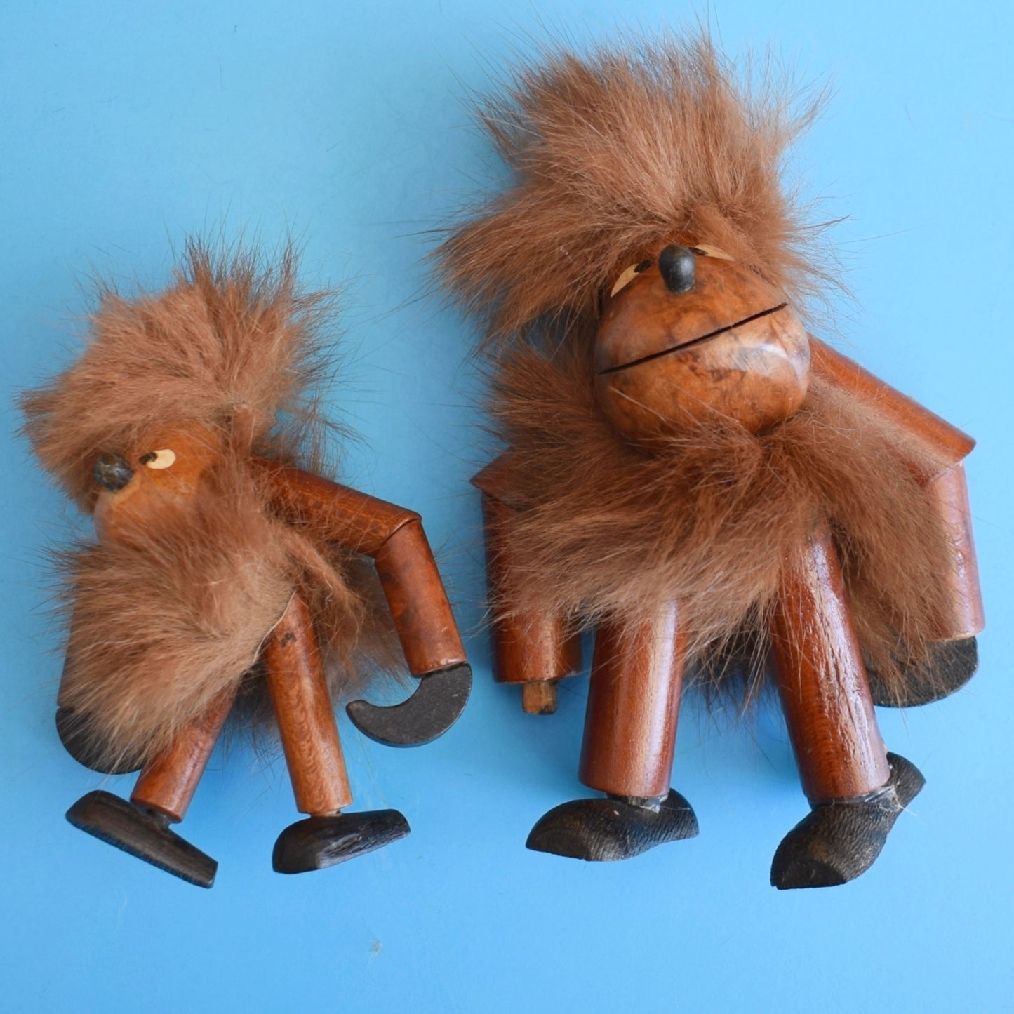 Vintage 1960s Teak Gonk / Ape Figures - Kay Bojensen / Hans Bolling