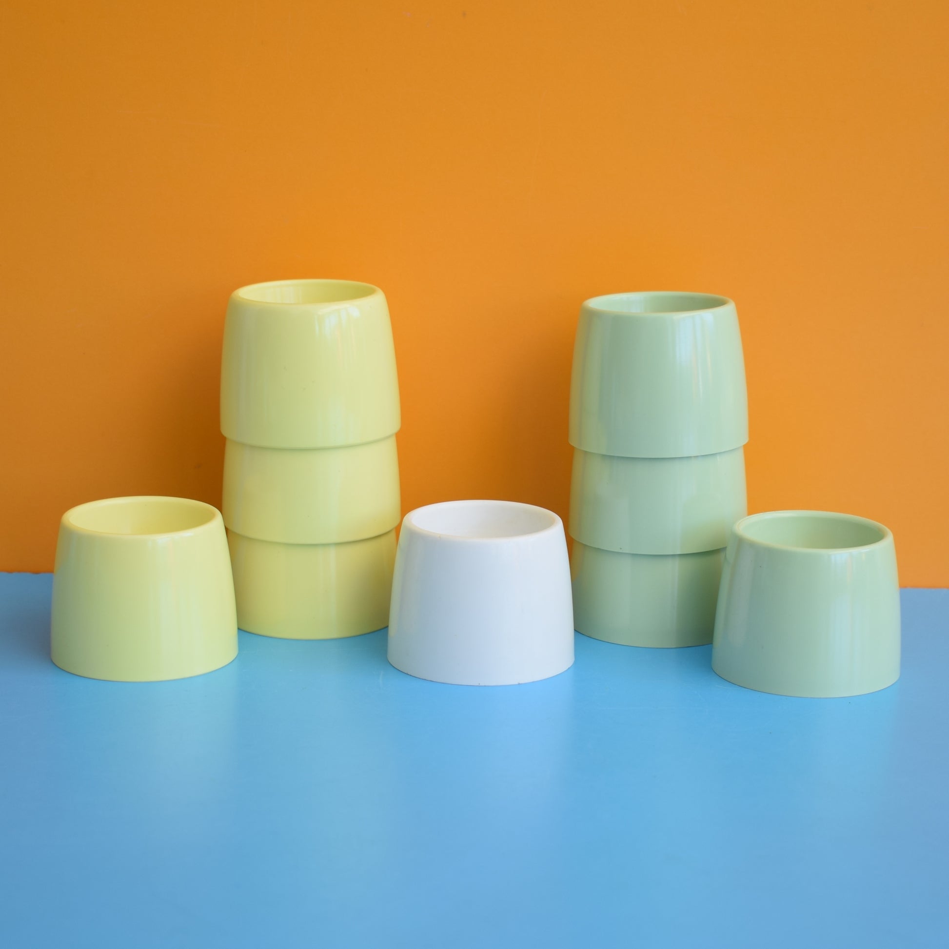 Vintage 1960s Melamine Plastic - Pastel Shades by Vintage