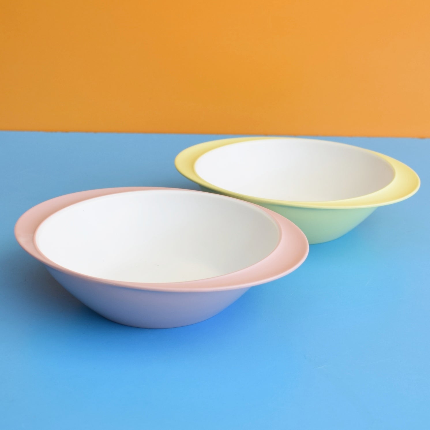 Vintage 1960s Melamine Plastic - Pastel Shades by Vintage
