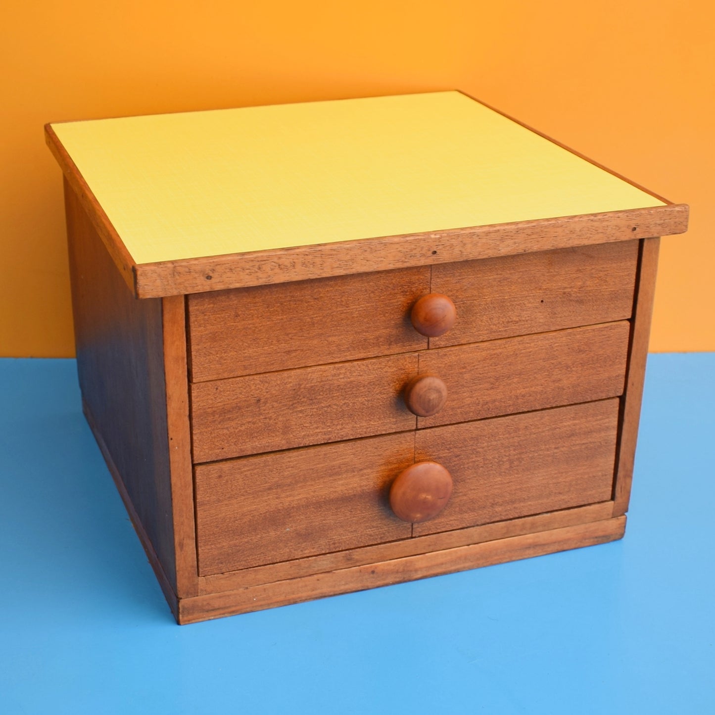 Vintage 1960s Handmade Small Drawers - Formica