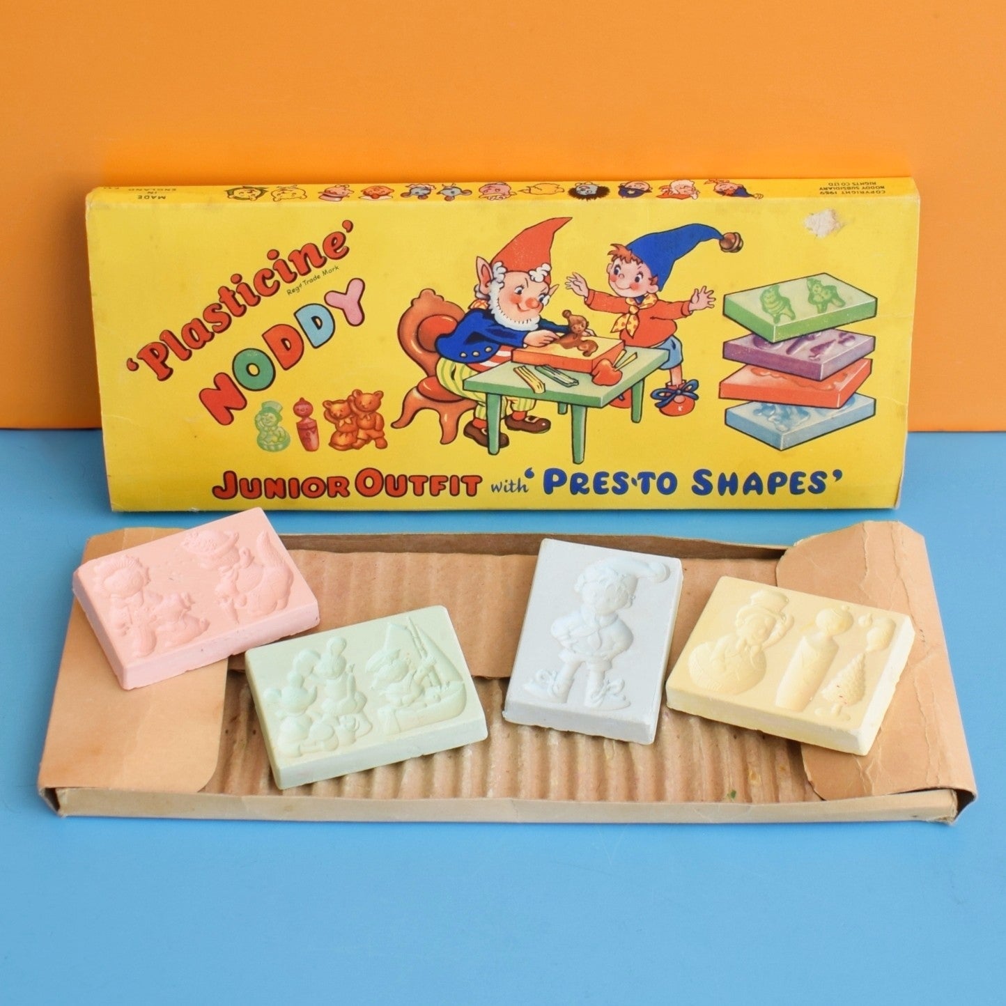 Vintage 1960s Small Plaster Moulds - Fantastic Display - Noddy by Pineapple Retro