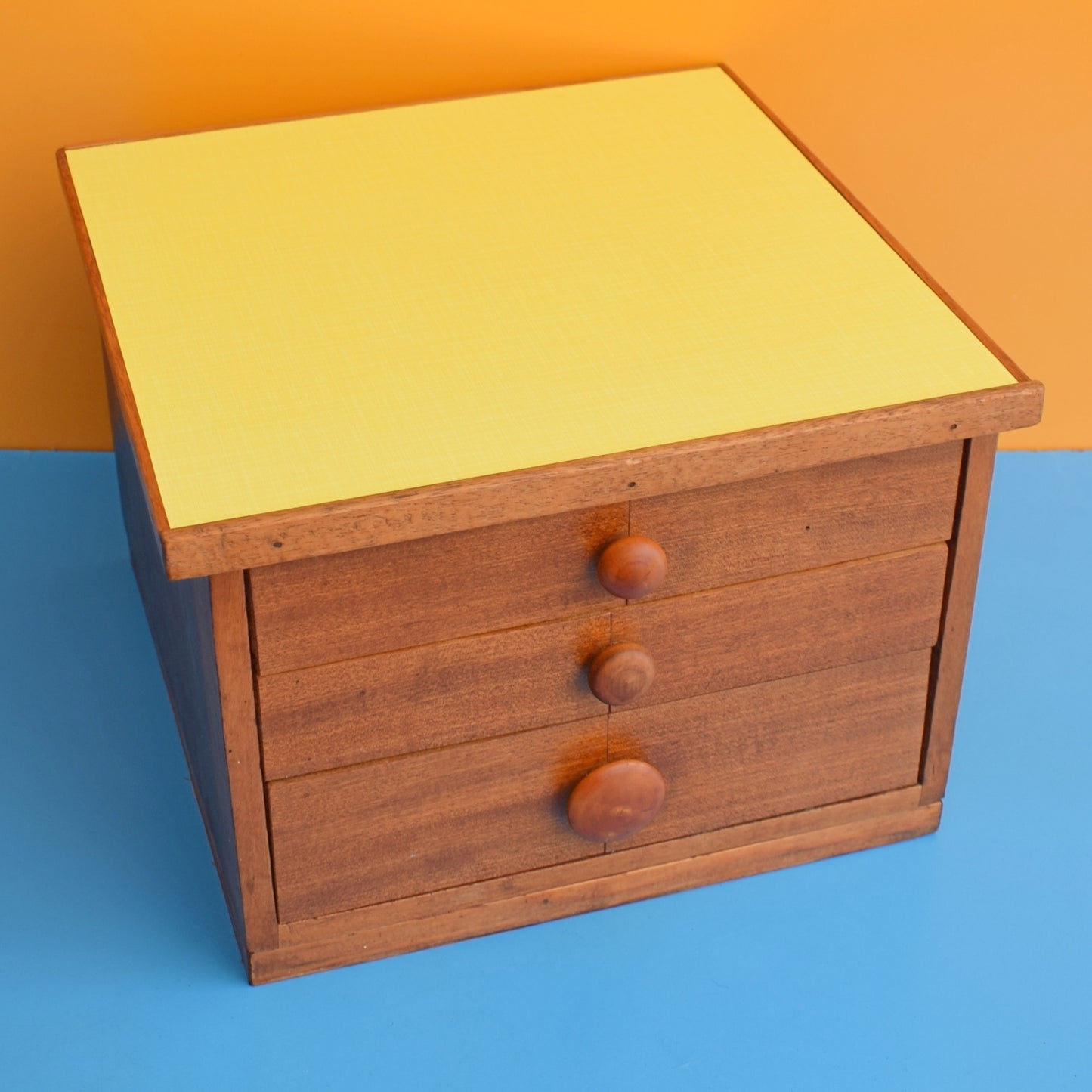 Vintage 1960s Handmade Small Drawers - Formica