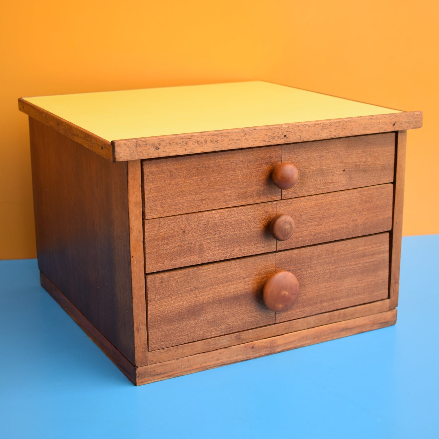 Vintage 1960s Handmade Small Drawers - Formica