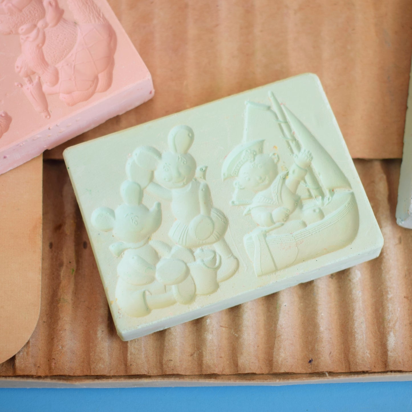 Vintage 1960s Small Plaster Moulds - Fantastic Display - Noddy by Pineapple Retro