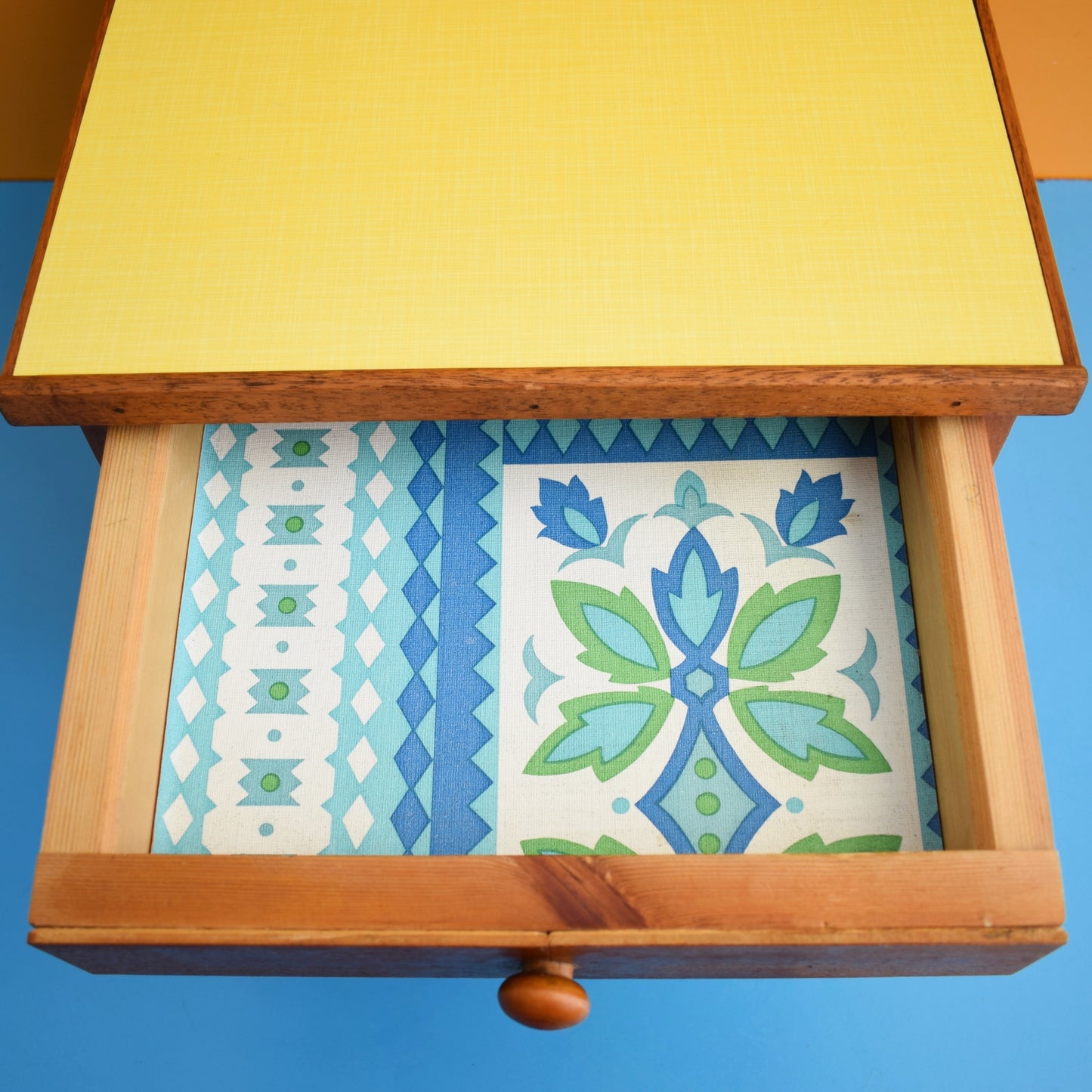 Vintage 1960s Handmade Small Drawers - Formica