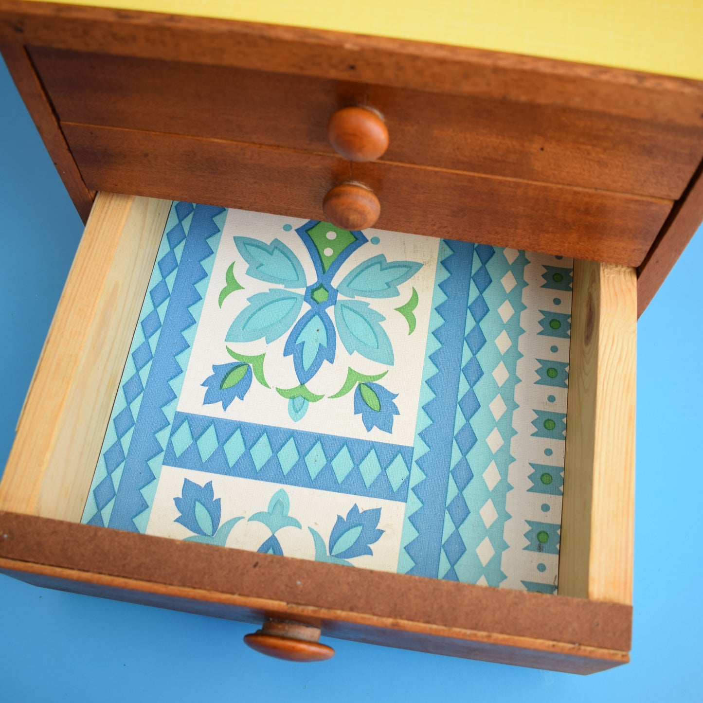 Vintage 1960s Handmade Small Drawers - Formica