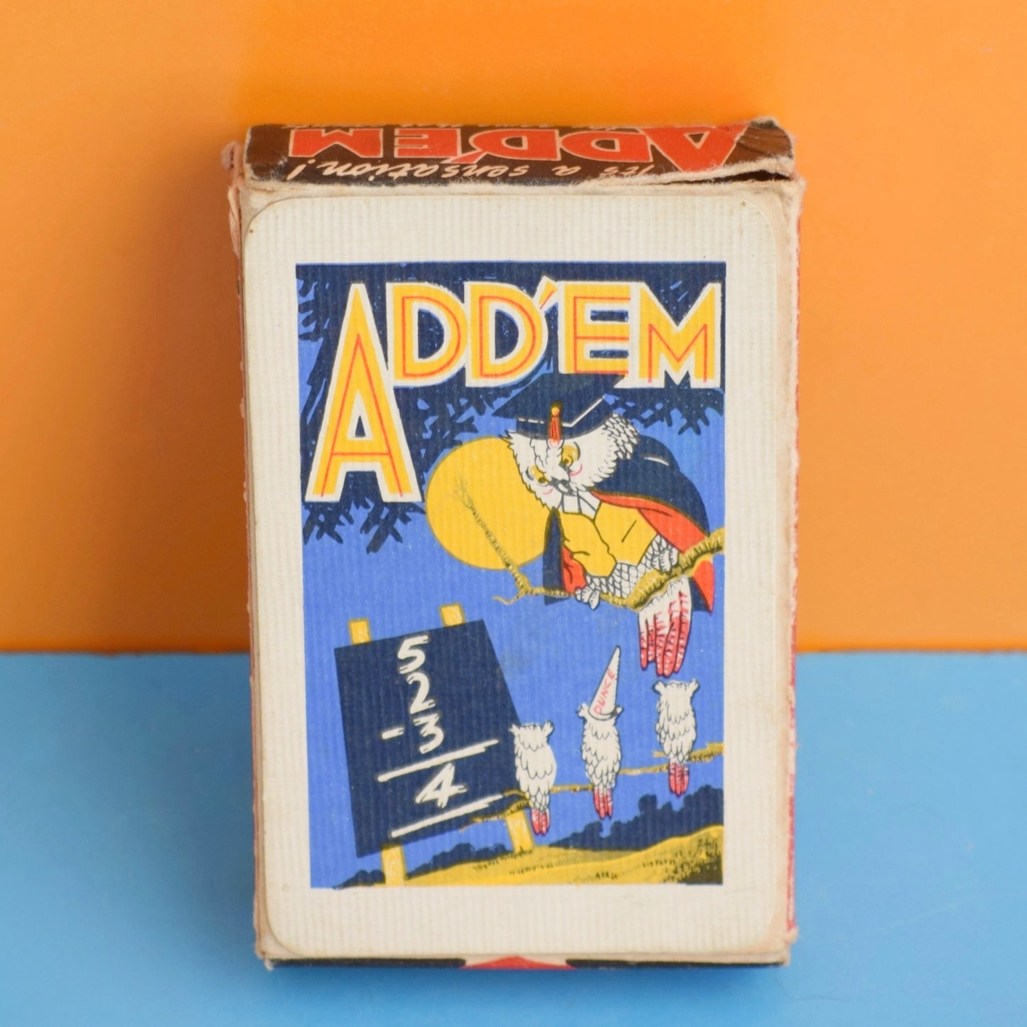Vintage 1950s Card Game - Add'em