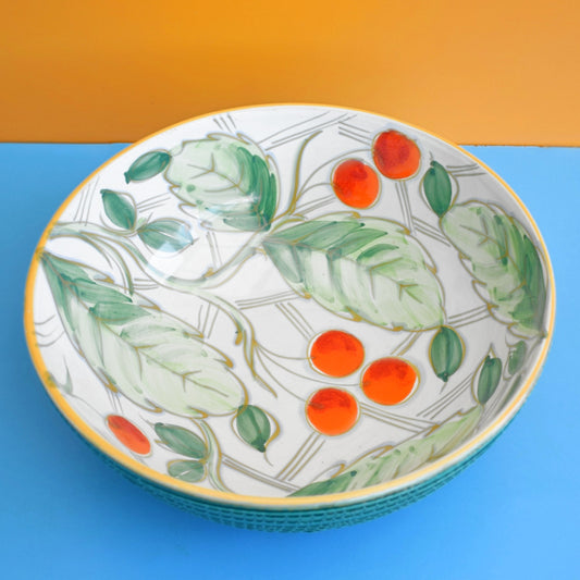 Vintage 1960s Ceramic Bowl - Italian Pottery - Fratelli Fanciullacci