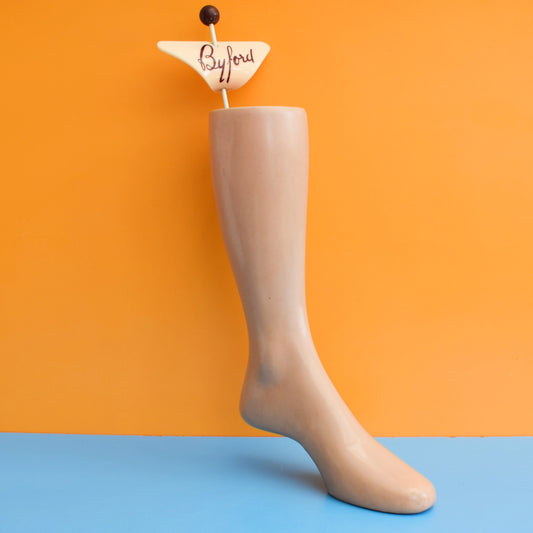Vintage 1950s - Foot/ Leg Shop Display - Byford