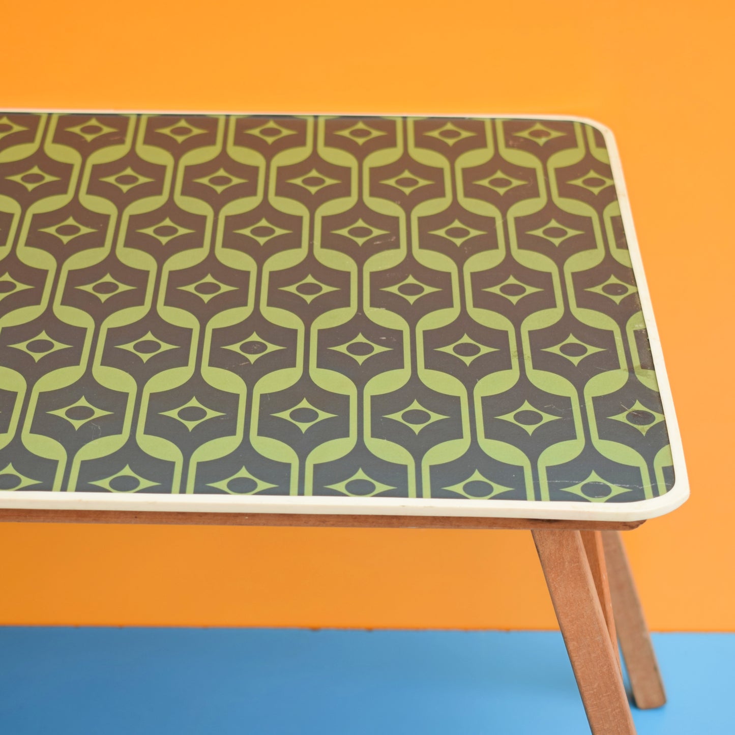 Vintage 1960s Folding Low Table - Hornsea Pattern