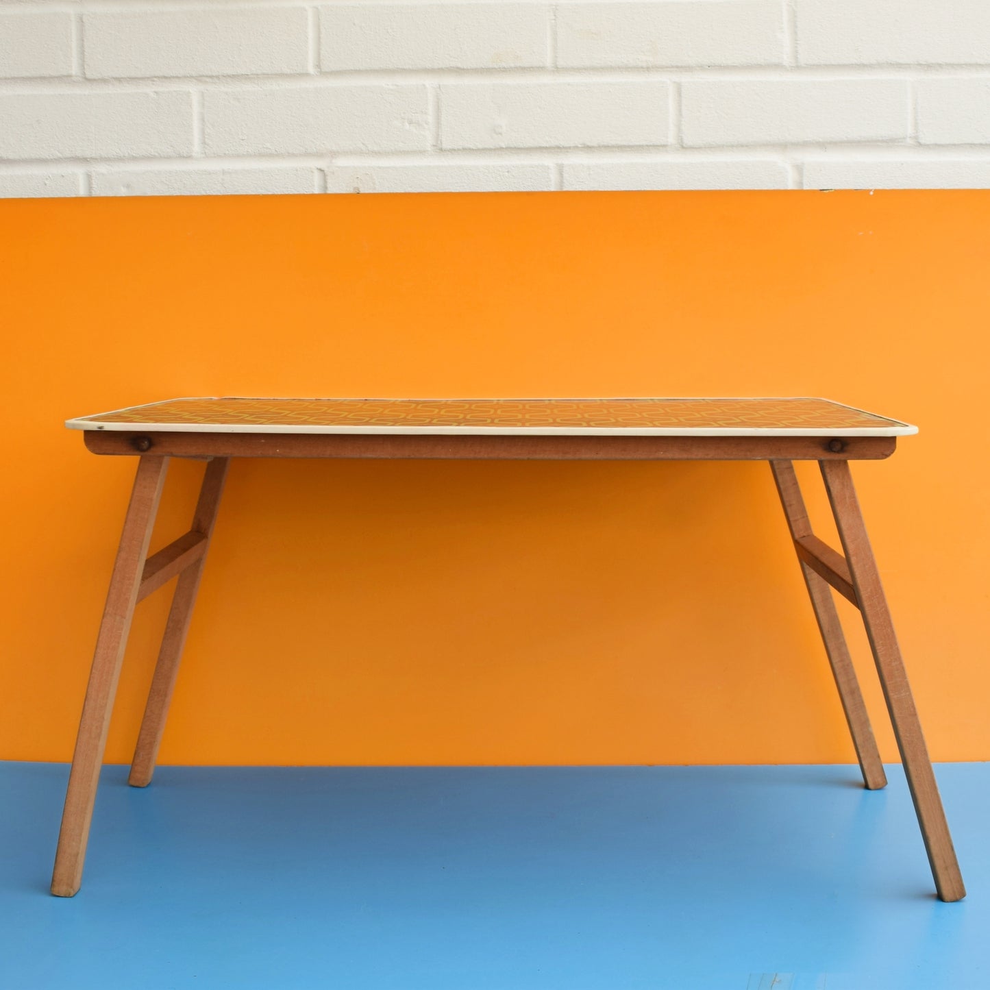 Vintage 1960s Folding Low Table - Hornsea Pattern