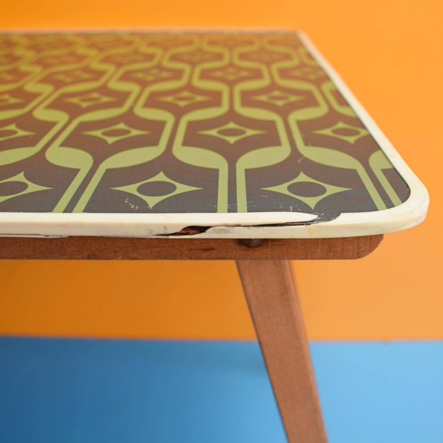 Vintage 1960s Folding Low Table - Hornsea Pattern