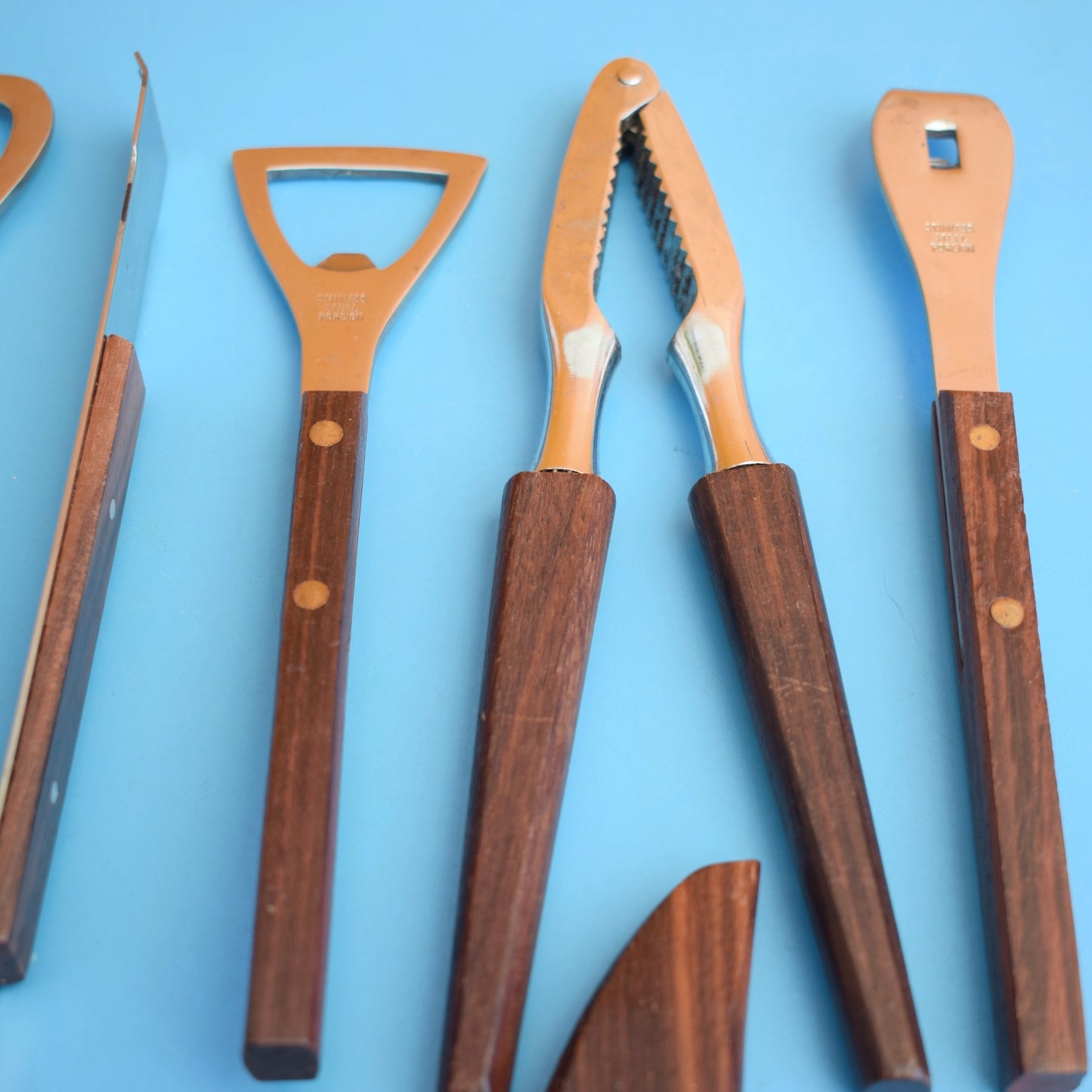 Vintage 1960s Stylish Rosewood Serving Pieces - Bar