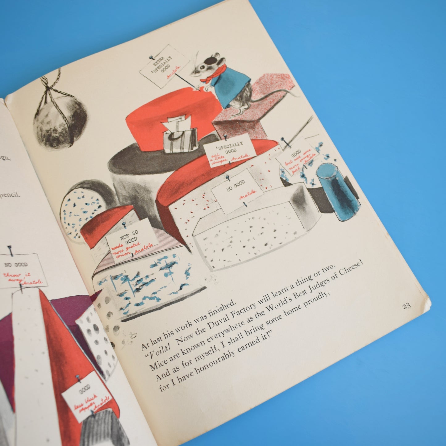Vintage 1950s Book - Anatole by Eve Titus / Paul Galdone by Pineapple Retro