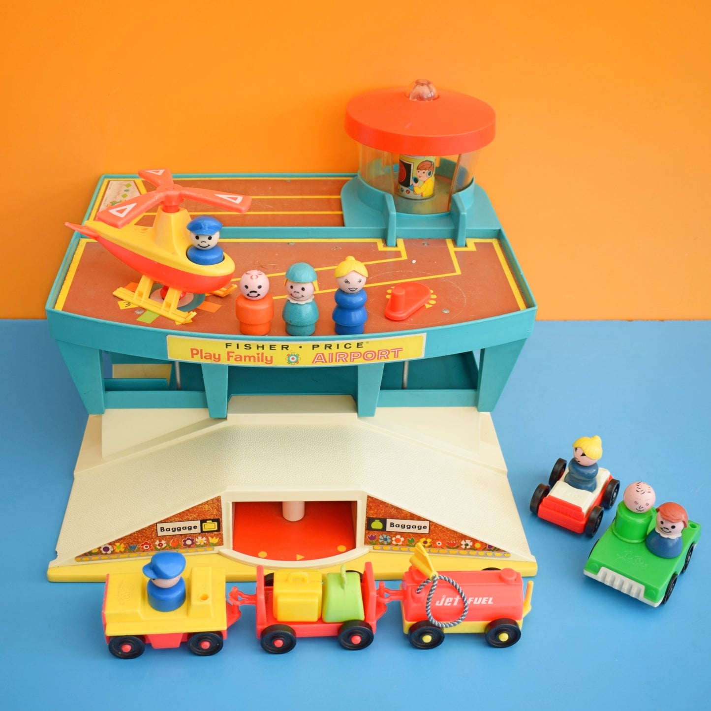 Vintage 1970s Fisher Price Airport & Bits by Pineapple Retro