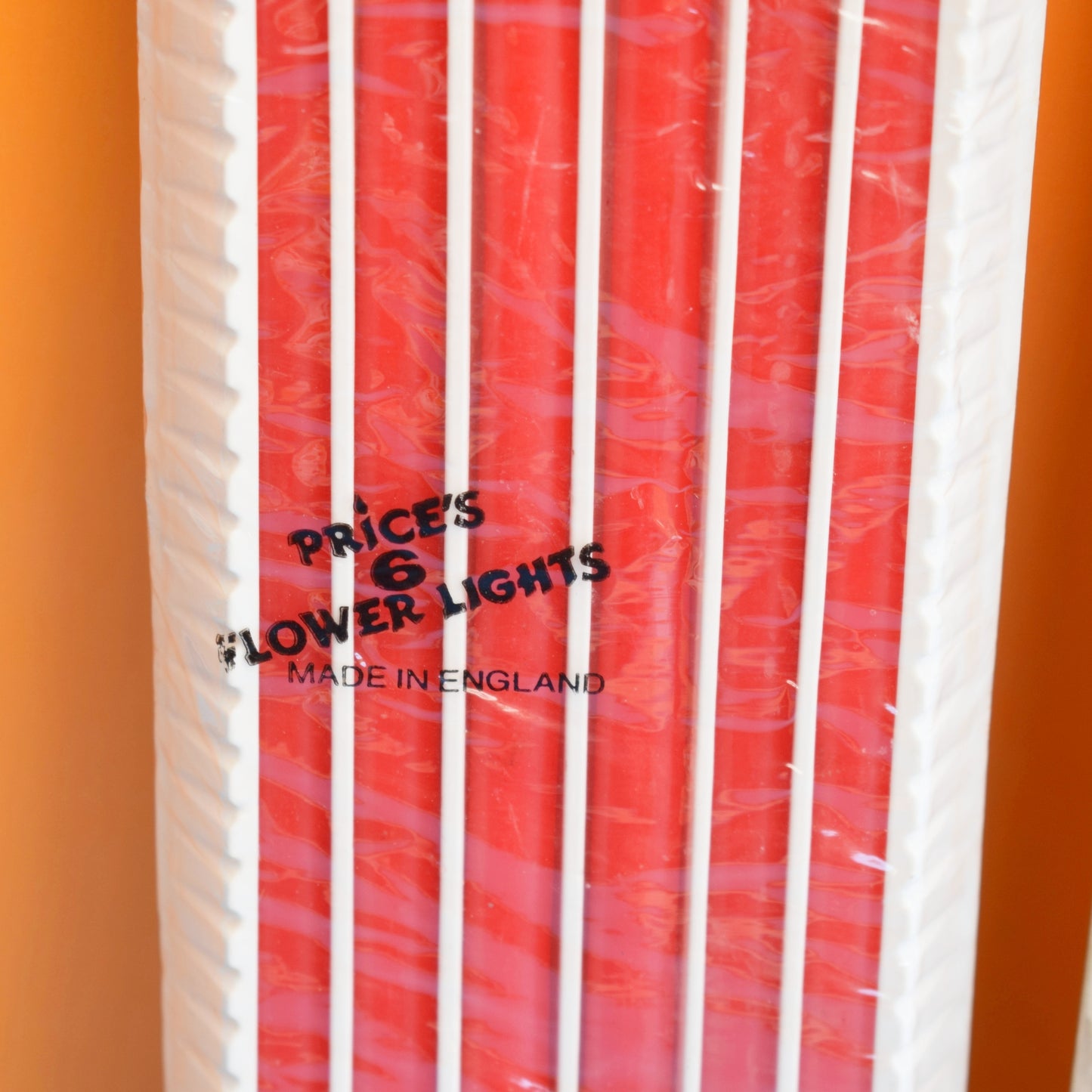 Vintage 1970s Thin Flower Candles / Holder