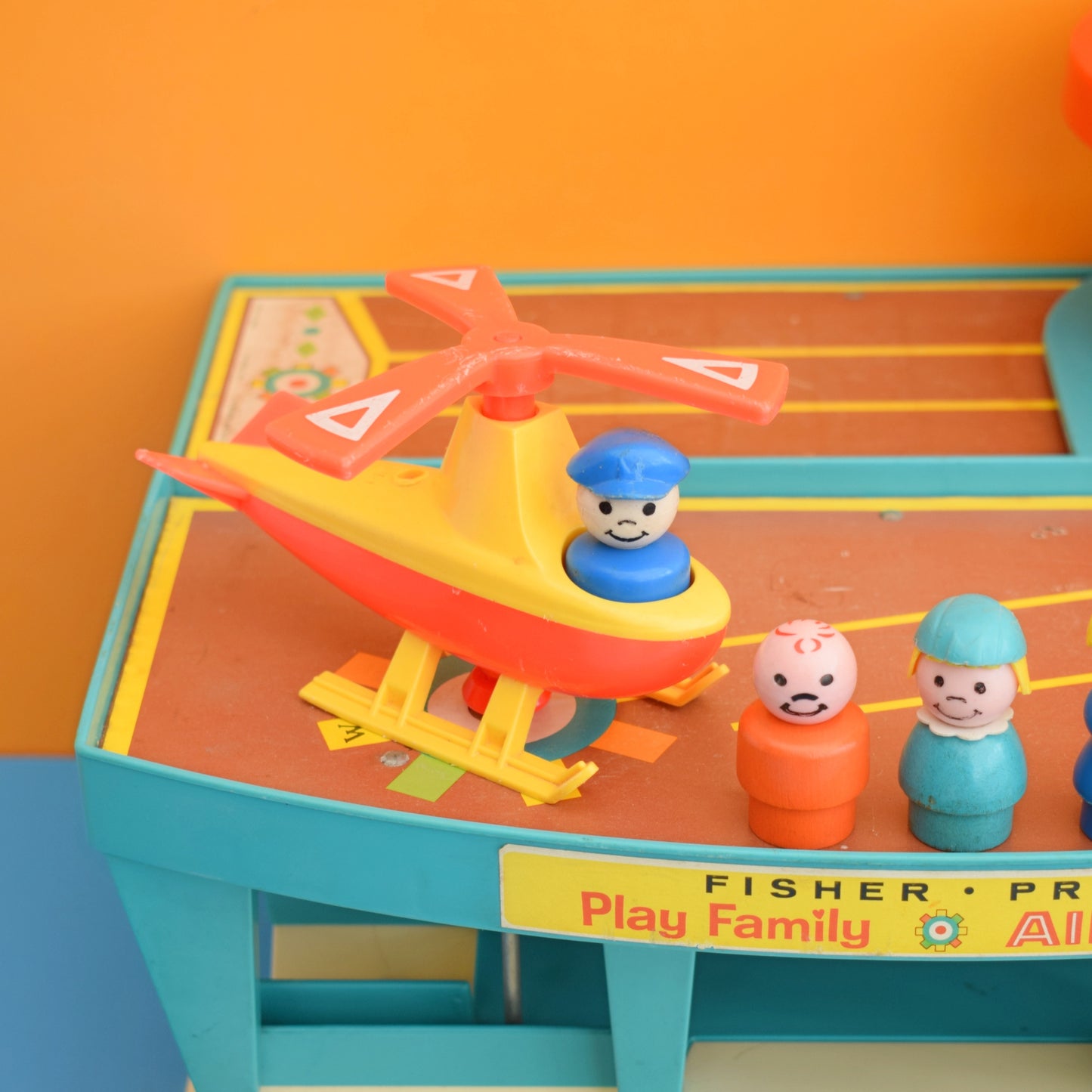 Vintage 1970s Fisher Price Airport & Bits by Pineapple Retro