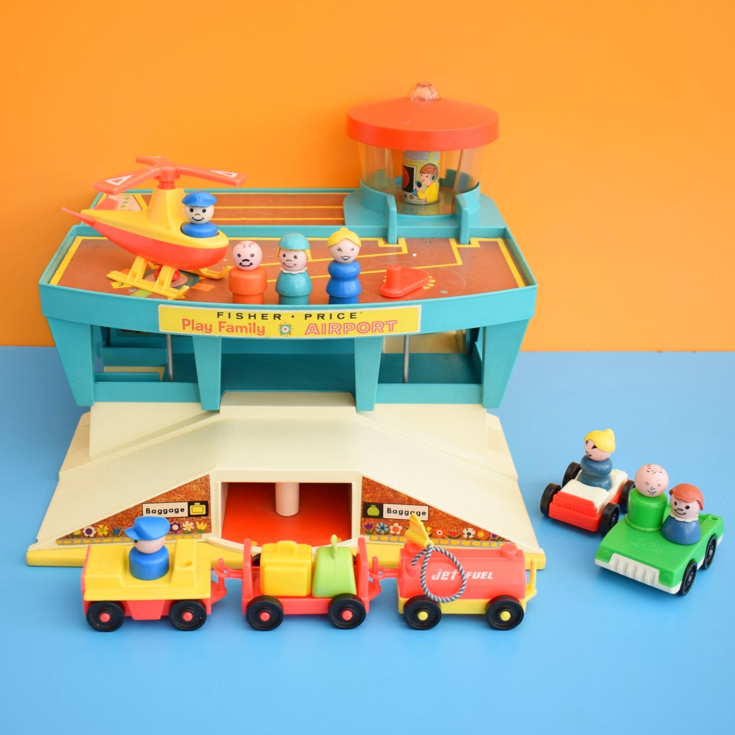 Vintage 1970s Fisher Price Airport & Bits by Pineapple Retro