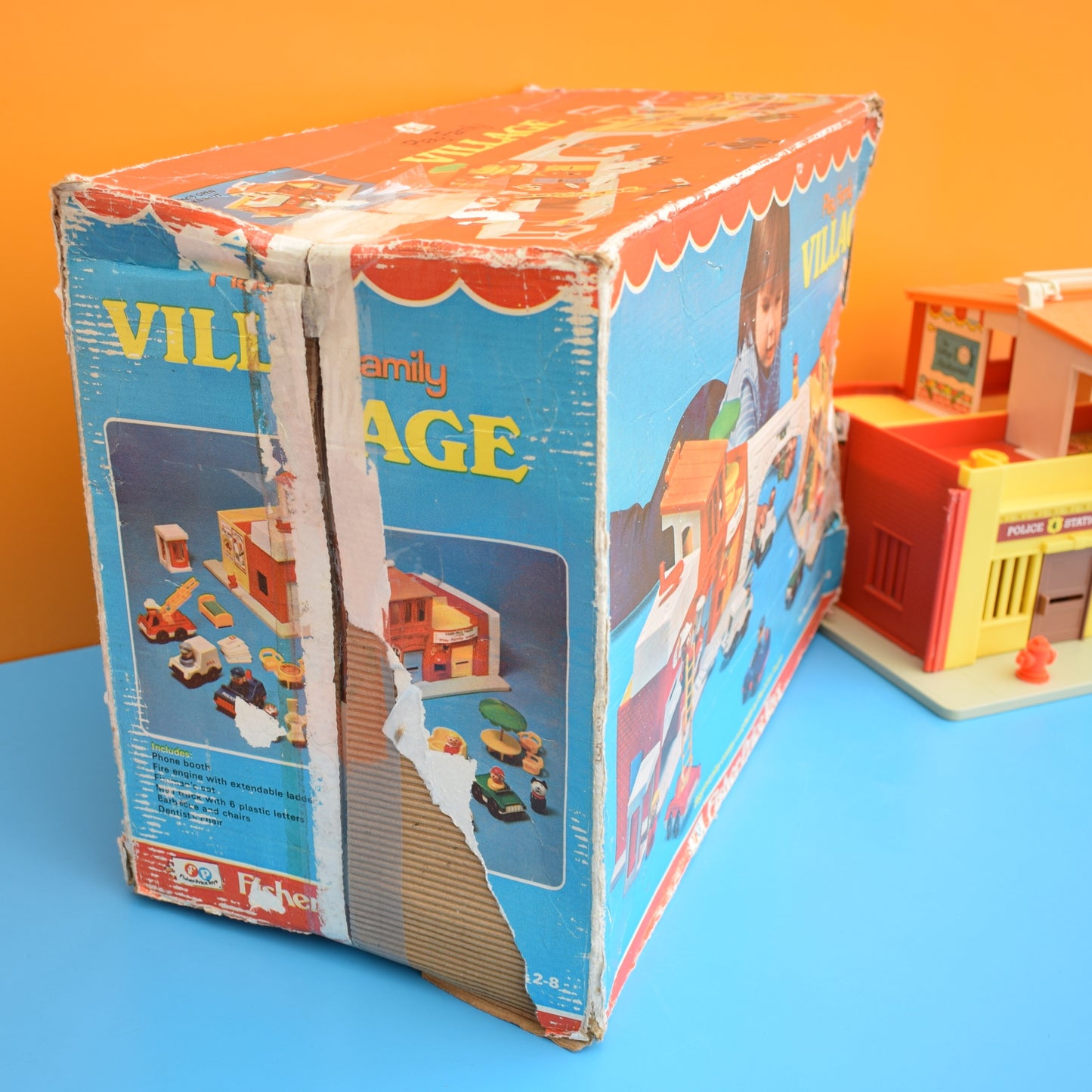 Vintage 1970s Fisher Price Village - Boxed