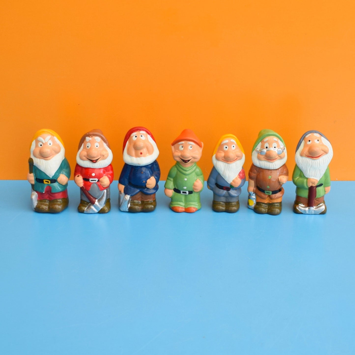 Vintage 1990s Ceramic Gnome - Snow White/ Seven Dwarfs - Boxed by Pineapple Retro