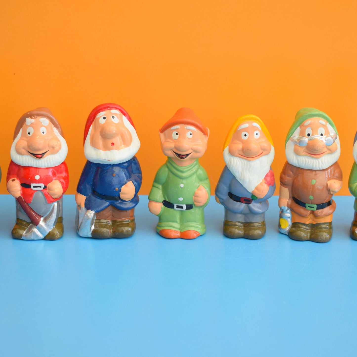 Vintage 1990s Ceramic Gnome - Snow White/ Seven Dwarfs - Boxed by Pineapple Retro