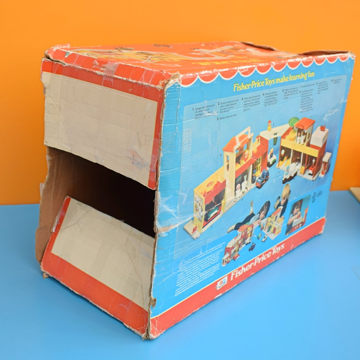 Vintage 1970s Fisher Price Village - Boxed