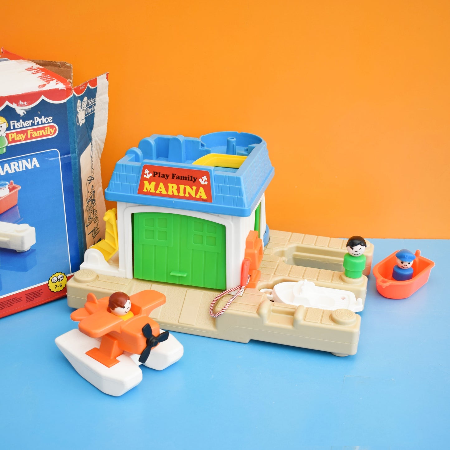 Vintage 1980s Fisher Price - Family Play Marina - Boxed