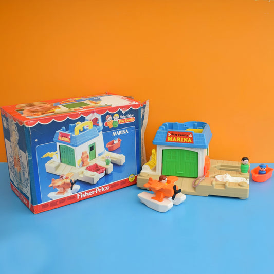 Vintage 1980s Fisher Price - Family Play Marina - Boxed