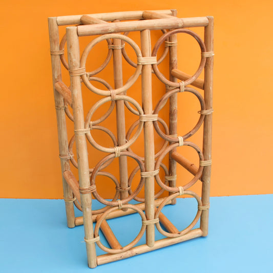Vintage 1970s Wine / Bottle Rack / Alternative Christmas Tree - Bamboo