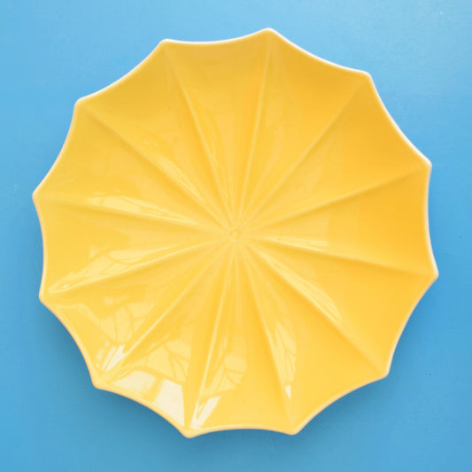 Vintage 1950s Midwinter Umbrella Cake Plate - Yellow by Vintage