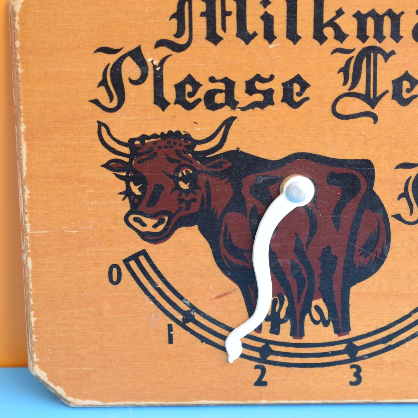 Vintage 1960s Milk Delivery Notice