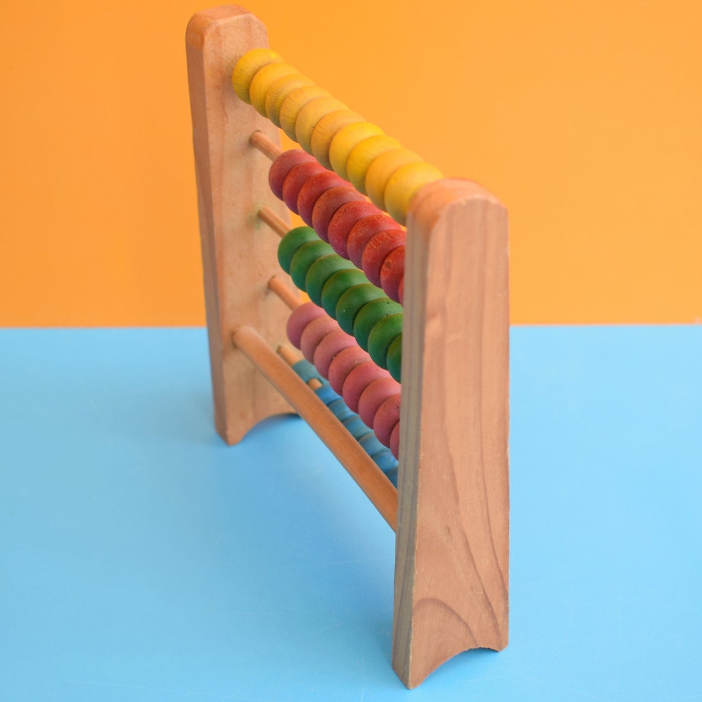 Vintage 1960s Mini Wooden Abacus by Vintage