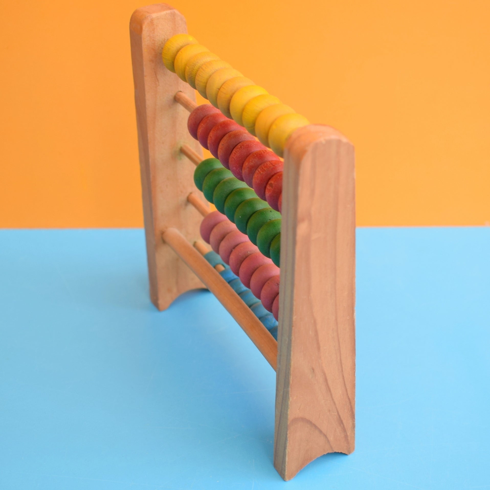 Vintage 1960s Mini Wooden Abacus by Vintage