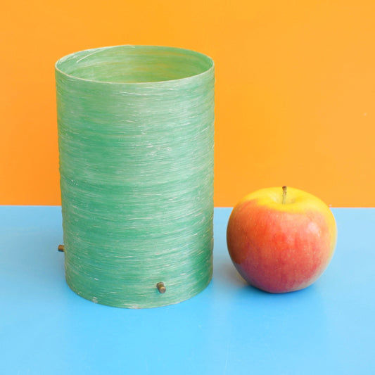 Vintage 1960s Shattaline Fibreglass Lamp Shade - Turquoise by Vintage