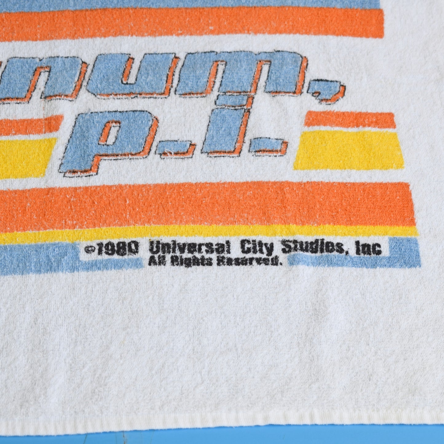 Vintage 1980s Beach Towel - Magnum PI