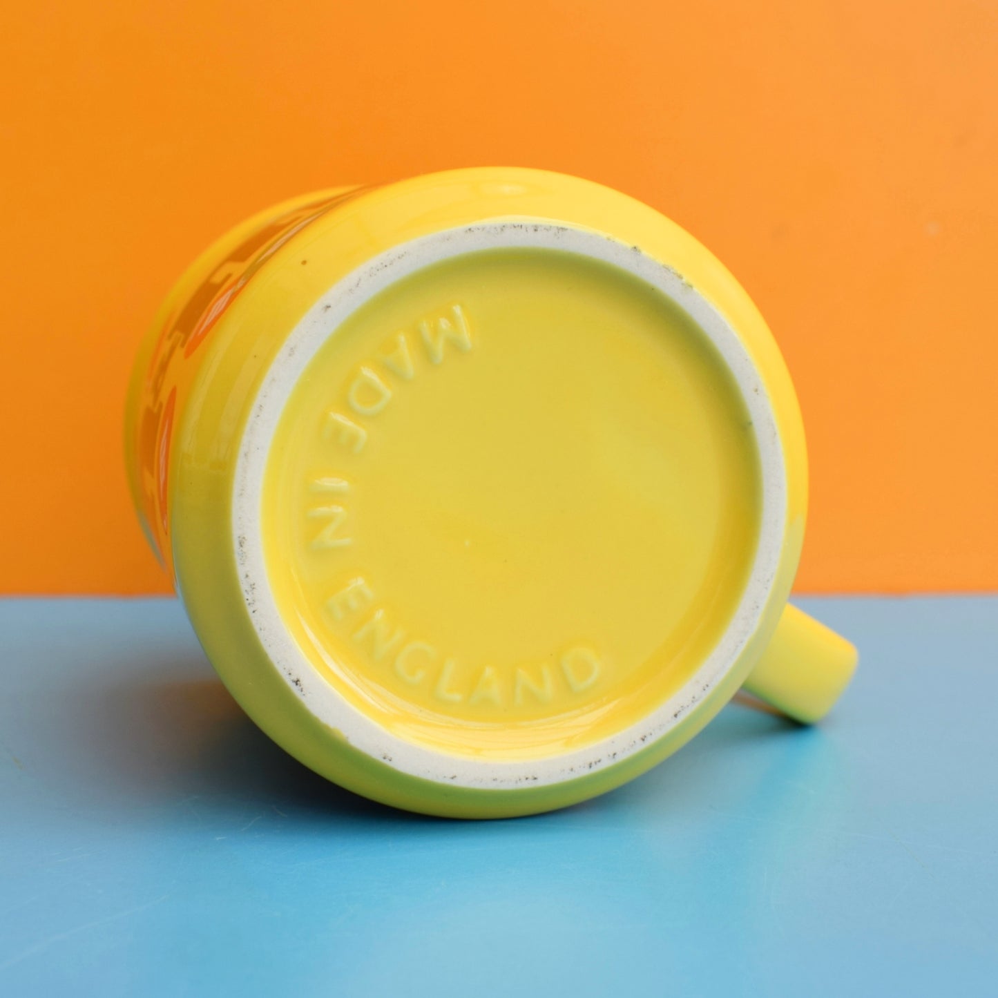 Vintage 1980s Mugs - M&Ms Chocolate / Mini Eggs - Yellow