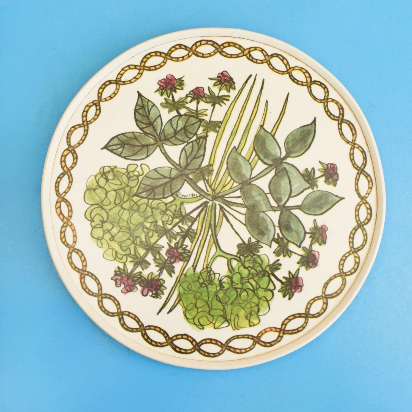 Vintage 1960s Taunton Vale Trivet- Bouquet Garnis